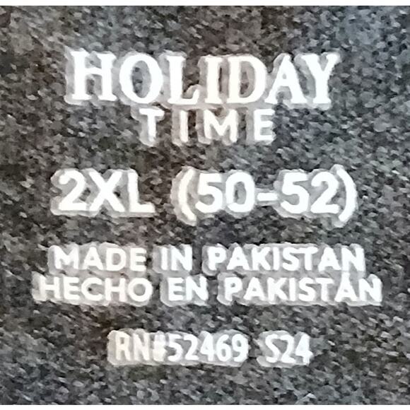 Holiday Time Graphic Naughty Nice I Tried T-Shirt Men's XXL Gray - Picture 4 of 7